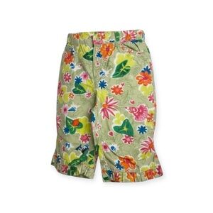 Vintage: Oilily ♔ Ladybug Print Pants Ruffle Hem ♔ Light Green ♔ Colorful Fun ♔